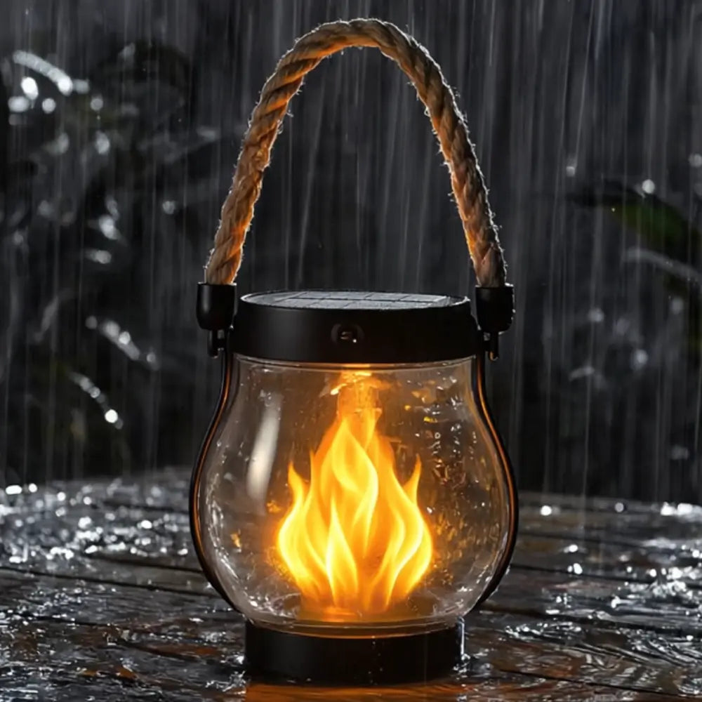 🔥 Lanterne Solaire™ – Lumière Ambiance Effet Flamme