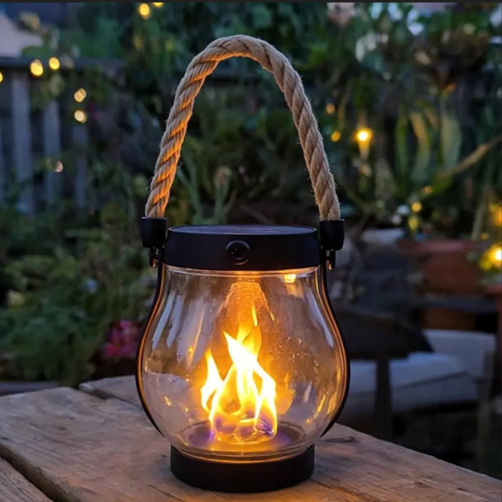 🔥 Lanterne Solaire™ – Lumière Ambiance Effet Flamme